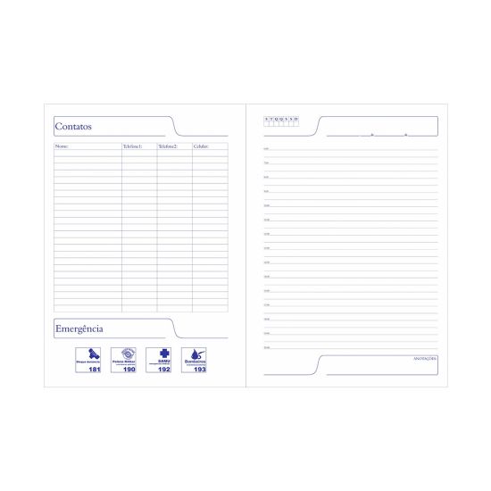 Caderno de Negócios Pequeno Capa Metalizada