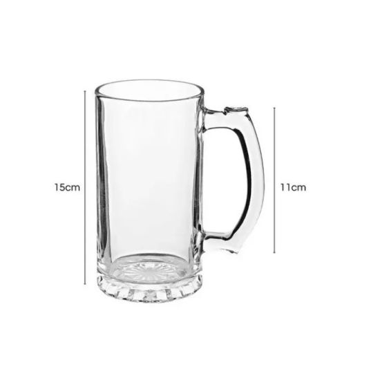 Caneca de Chopp de Vidro 500ml