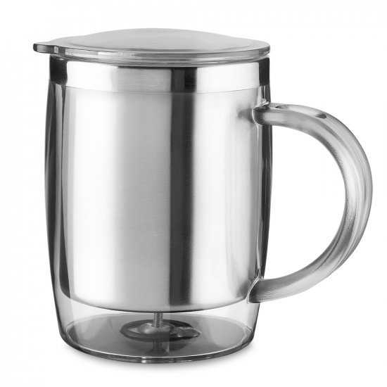 Caneca Plástica com Inox 400ml