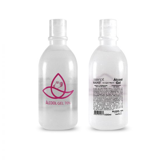 Álcool Gel 70% Antisséptico 500ml HEALTY 500