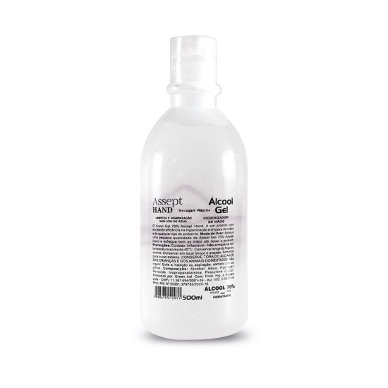 Álcool Gel 70% Antisséptico 500ml HEALTY 500