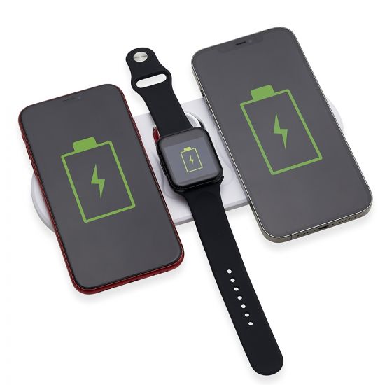 Base Dual Indução para Celulares e Iwatch