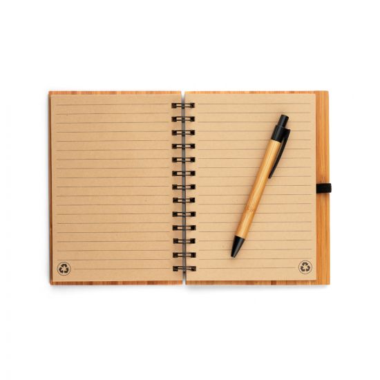 Kit Caderno e Caneta Bambu Dickens