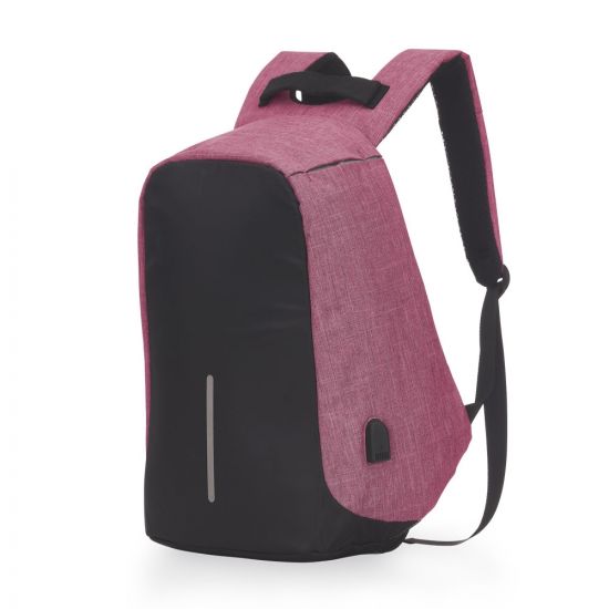 Mochila Poliéster Anti-Furto USB 