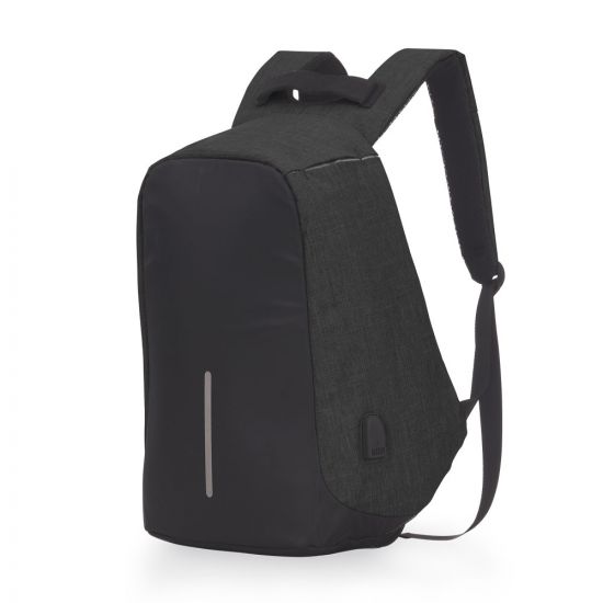 Mochila Poliéster Anti-Furto USB 