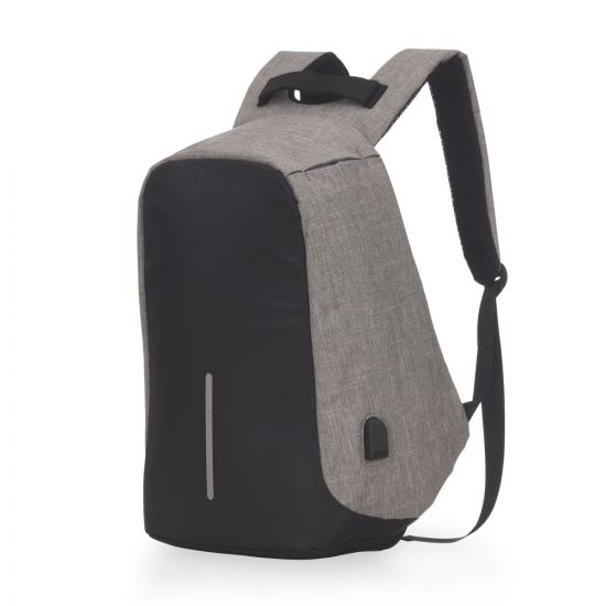 Mochila Poliéster Anti-Furto USB 