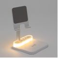 Base de Carregamento com Suporte Celular e Luminária